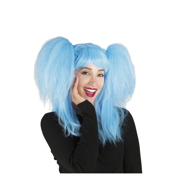 Αποκριάτικη Περούκα Παιδική Pin-Up Κορίτσι Γαλάζια